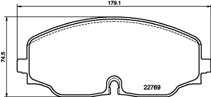 HELLA Brake pad set - T2794 - for e.g. VOLKSWAGEN 8DB355039-941