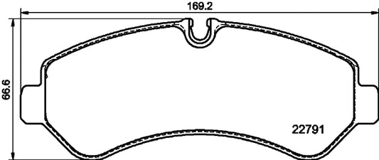 HELLA Brake pad set - T2783 - for e.g. MERCEDES-BENZ 8DB355039-131