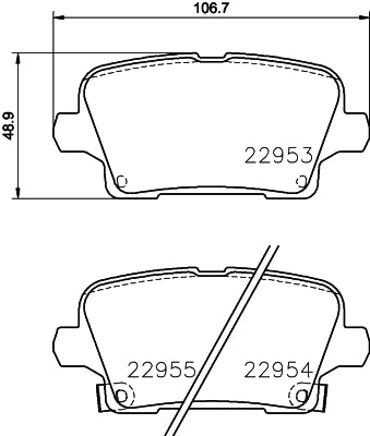 HELLA Brake pad set - T2855 - for e.g. HOLDEN / OPEL / VAUXHALL 8DB355039-501
