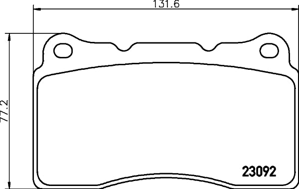 HELLA Brake pad set - T1456 - for e.g. RENAULT 8DB355011-431