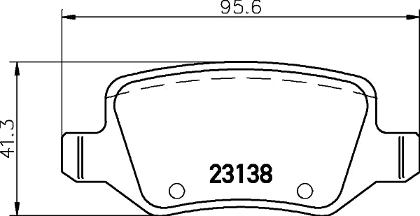 HELLA Brake pad set - T5130 - for e.g. MERCEDES-BENZ 8DB355018-531