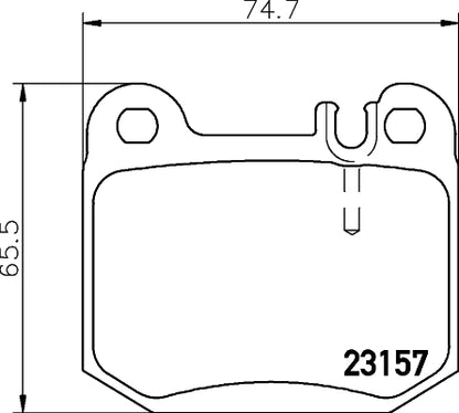 HELLA Brake pad set - T1188 - for e.g. MASERATI / MERCEDES-BENZ 8DB355008-831