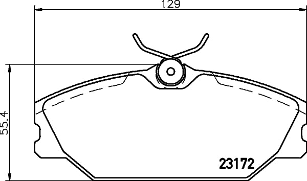 HELLA Brake pad set - T9101 - for e.g. RENAULT 8DB355019-391