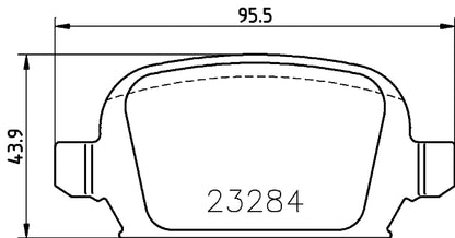 HELLA Brake pad set - T5143 - for e.g. HOLDEN / OPEL / VAUXHALL 8DB355018-641