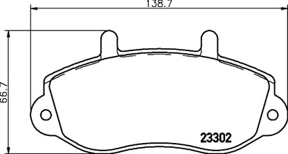 HELLA Brake pad set - T9075 - for e.g. OPEL / RENAULT / VAUXHALL 8DB355019-321