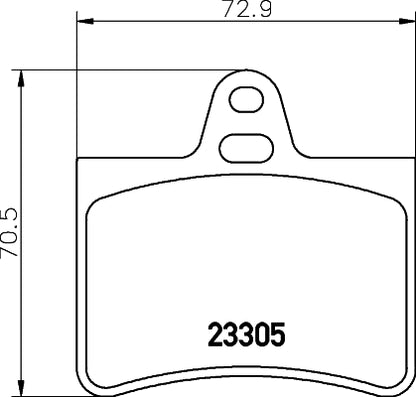 HELLA Brake pad set - T9106 - for e.g. CITROEN 8DB355019-441
