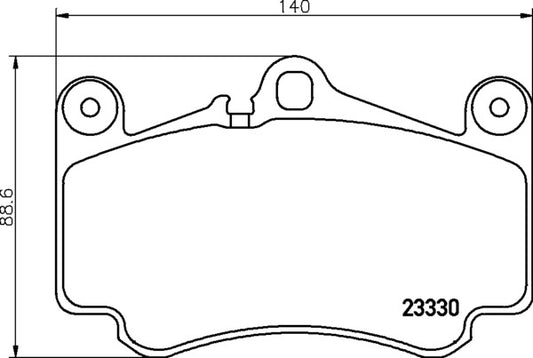 HELLA Brake pad set 8DB355043-081