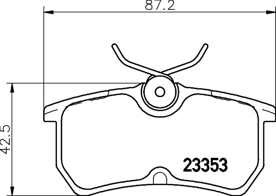 HELLA Brake pad set - T5118 - for e.g. FORD 8DB355018-411