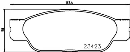 HELLA Brake pad set - T5132 - for e.g. FORD / JAGUAR / LINCOLN 8DB355018-551