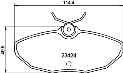 HELLA Brake pad set - T5133 - for e.g. DAIMLER / FORD / JAGUAR / LINCOLN 8DB355018-561