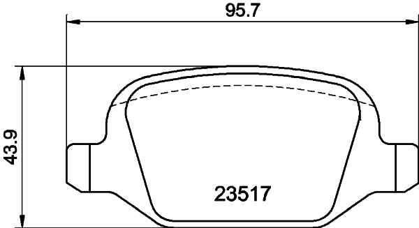 HELLA Brake pad set - T1240 - for e.g. ALFA ROMEO / FIAT / LANCIA 8DB355009-361