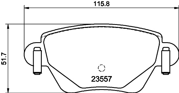 HELLA Brake pad set - T1211 - for e.g. FORD / JAGUAR 8DB355009-081