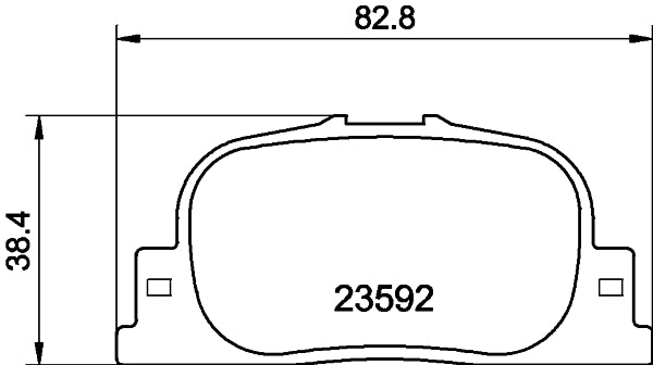 HELLA Brake pad set - T1308 - for e.g. BYD / GEELY / LEXUS / SCION / TOYOTA 8DB355010-001