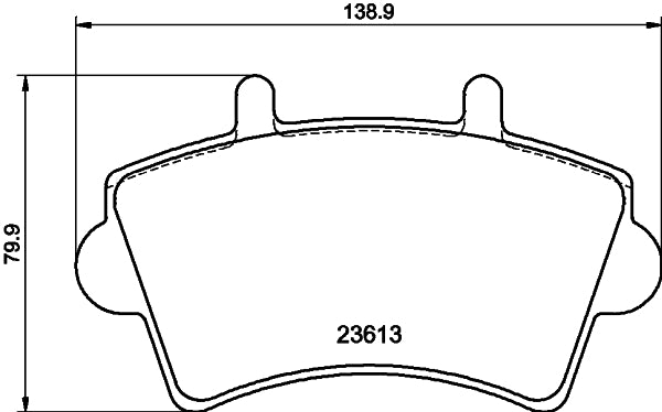 HELLA Brake pad set - T1310 - for e.g. NISSAN / OPEL / RENAULT / VAUXHALL 8DB355010-021