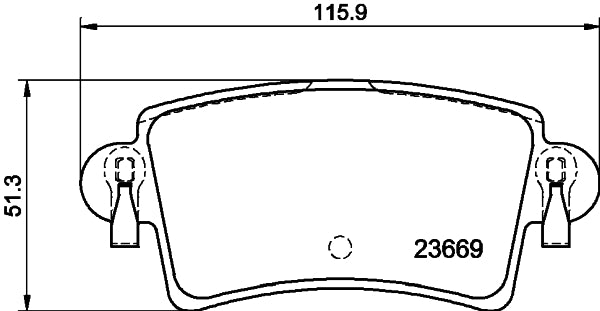 HELLA Brake pad set - T1246 - for e.g. NISSAN / OPEL / RENAULT / VAUXHALL 8DB355009-421