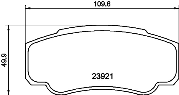 HELLA Brake pad set - T1356 - for e.g. CITROEN / FIAT / PEUGEOT 8DB355010-411