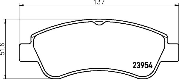 HELLA Brake pad set - T1422 - for e.g. CITROEN / OPEL / PEUGEOT / VAUXHALL 8DB355011-071