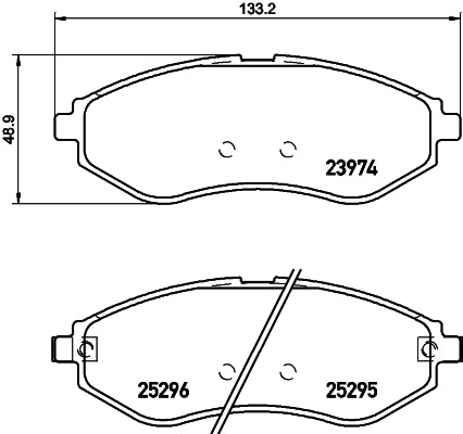 HELLA Brake pad set - T3137 - for e.g. CHEVROLET / DAEWOO / HOLDEN / PROTON 8DB355017-351