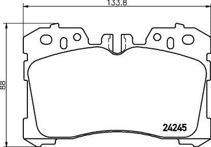 HELLA Brake pad set - T1561 - for e.g. LEXUS 8DB355006-661