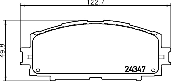 HELLA Brake pad set - T1601 - for e.g. DAIHATSU / TOYOTA 8DB355012-361