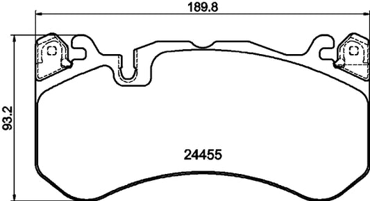 HELLA Brake pad set - T2698 - for e.g. MERCEDES-BENZ 8DB355040-091