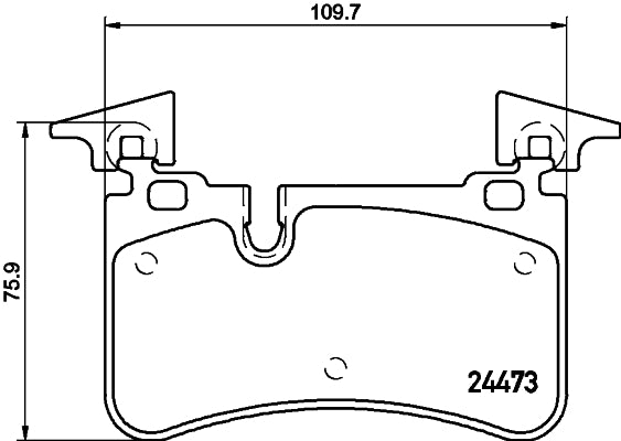 HELLA Brake pad set - T1896 - for e.g. MERCEDES-BENZ 8DB355014-811