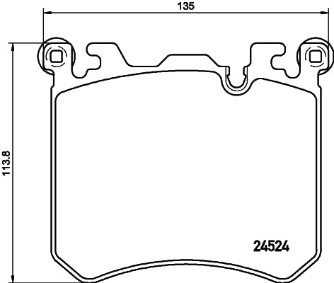 HELLA Brake pad set - T2016 - for e.g. BMW / ROLLS-ROYCE 8DB355020-431