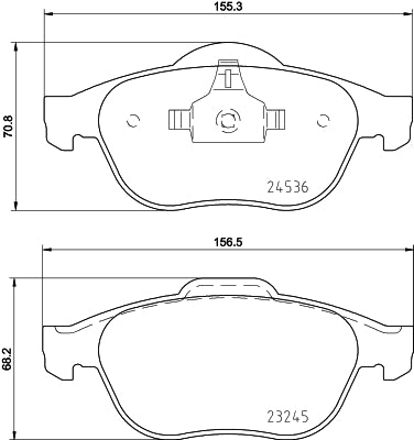 HELLA Brake pad set - T1690 - for e.g. RENAULT 8DB355013-241