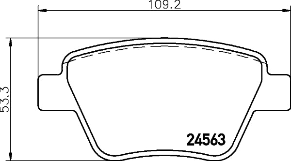 HELLA Brake pad set - T1782 - for e.g. AUDI / SEAT / SKODA / VOLKSWAGEN 8DB355014-021