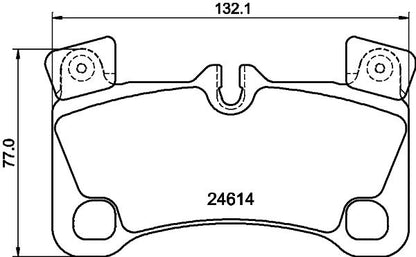 HELLA Brake pad set - T1863 - for e.g. AUDI / PORSCHE / VOLKSWAGEN 8DB355014-631