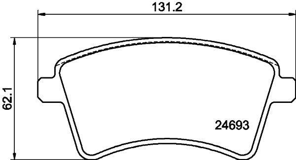 HELLA Brake pad set - T1773 - for e.g. MERCEDES-BENZ / RENAULT 8DB355013-961
