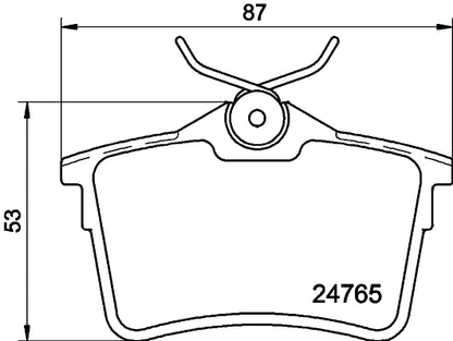 HELLA Brake pad set - T1788 - for e.g. CITROEN / PEUGEOT 8DB355014-081
