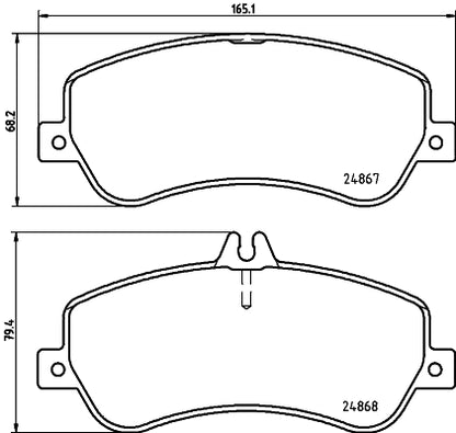 HELLA Brake pad set - T1806 - for e.g. MERCEDES-BENZ 8DB355014-221