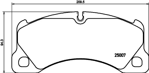 HELLA Brake pad set - T2906 - for e.g. PORSCHE CAYENNE (9YA) 3.0 E-Hybrid AWD  8DB355040-781