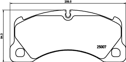 HELLA Brake pad set - T2906 - for e.g. PORSCHE CAYENNE (9YA) 3.0 E-Hybrid AWD  8DB355040-781
