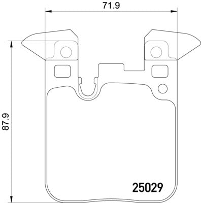 HELLA Brake pad set - T2423 - for e.g. BMW 8DB355021-611