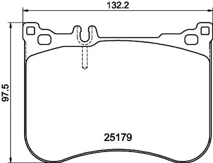 HELLA Brake pad set - T3146 - for e.g. MERCEDES-BENZ 8DB355020-581
