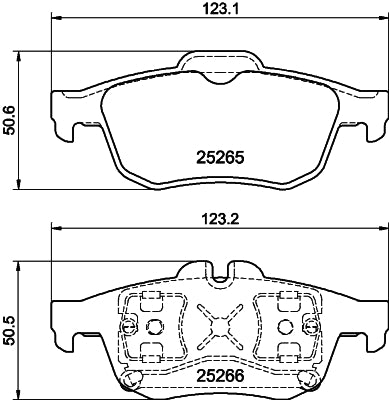 HELLA Brake pad set - T3133 - for e.g. RENAULT 8DB355017-341