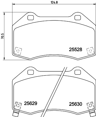HELLA Brake pad set - T2529 - for e.g. OPEL / VAUXHALL 8DB355025-871
