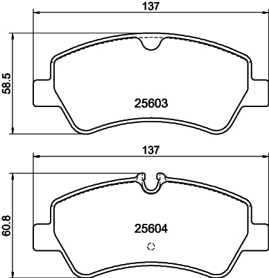 HELLA Brake pad set - T2270 - for e.g. FORD 8DB355020-721
