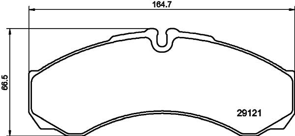 HELLA Brake pad set - C4074 - for e.g. IVECO / RENAULT 8DB355005-411
