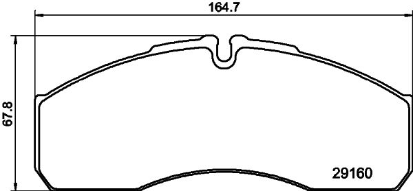 HELLA Brake pad set - C4070 - for e.g. IVECO / RENAULT / RENAULT TRUCKS 8DB355005-401