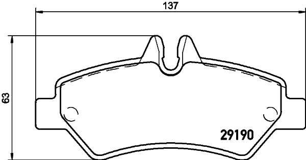 HELLA Brake pad set - C3016 - for e.g. DODGE / FREIGHTLINER / MERCEDES-BENZ 8DB355005-351