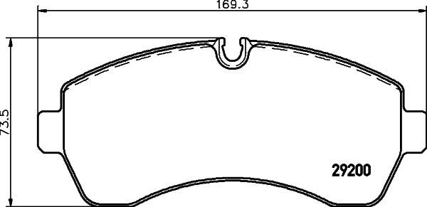 HELLA Brake pad set - C6026 - for e.g. MERCEDES-BENZ / VOLKSWAGEN 8DB355005-531