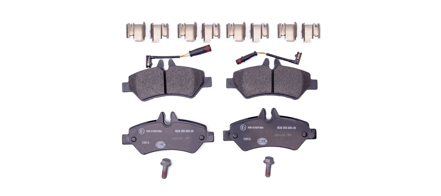 HELLA Brake pad set - C3016 - for e.g. DODGE / FREIGHTLINER / MERCEDES-BENZ 8DB355005-351