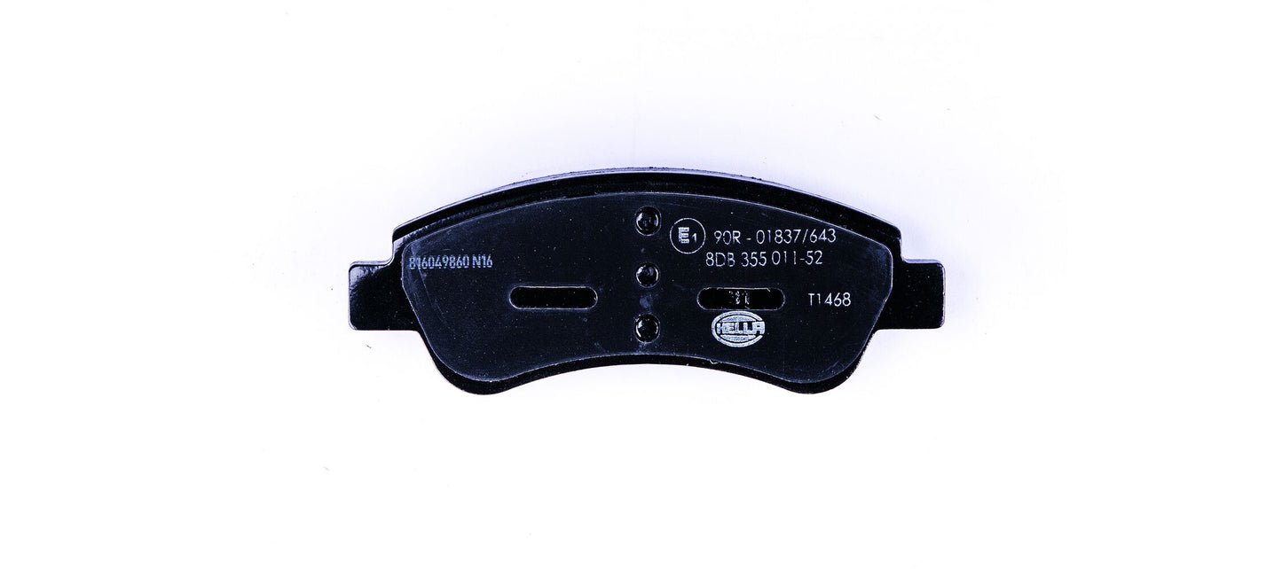 HELLA Brake pad set - T1468 - for e.g. CITROEN / PEUGEOT 8DB355011-521