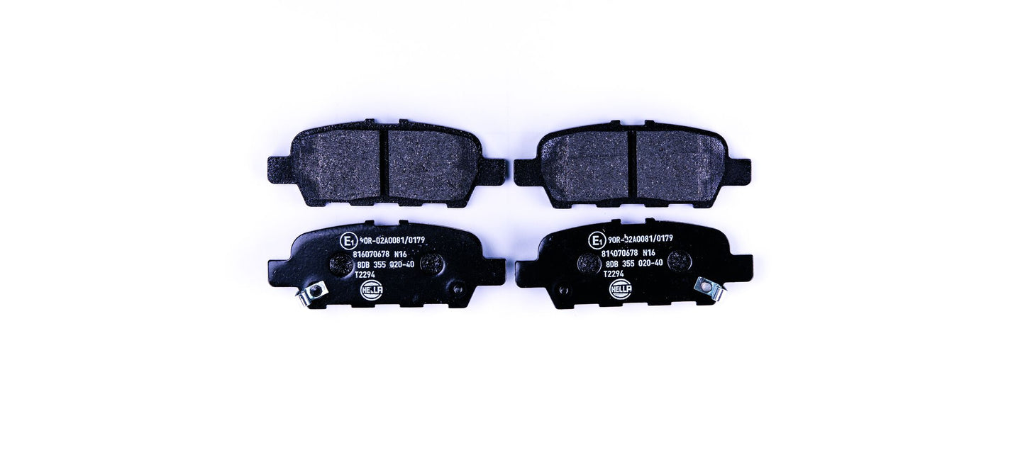 HELLA Brake pad set - T2294 - for e.g. INFINITI / MITSUBISHI / NISSAN / SUZUKI 8DB355020-401