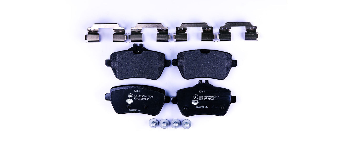 HELLA Brake pad set - T2184 - for e.g. MERCEDES-BENZ 8DB355020-471