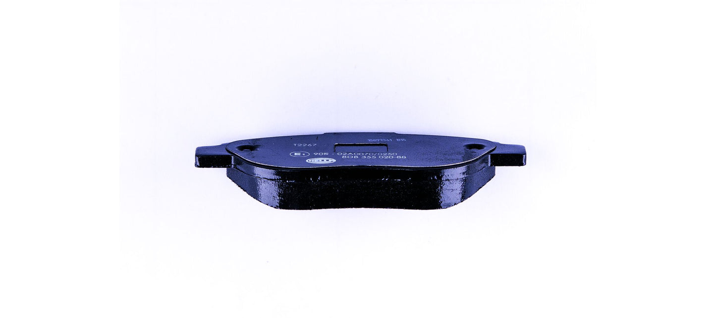 HELLA Brake pad set - T2267 - for e.g. FIAT 8DB355020-881