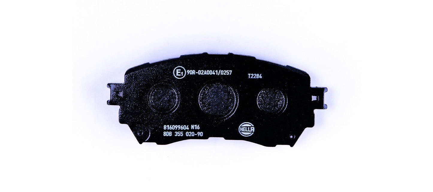 HELLA Brake pad set - T2284 - for e.g. MAZDA 8DB355020-901